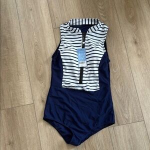 Nautical Striped One Piece Swimsuit